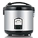 Oyama CFS-F12B 7 Cup Rice Cooker, Stainless Black