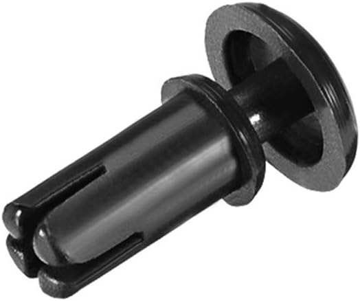 sourcing map Push Clip Rivet 4mm x 9mm PCB Circuit Panel Nylon Fastener Black 50 Pcs - Image 4
