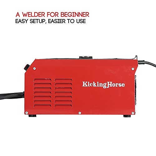KICKINGHORSE F130 CSA/US Certified Flux Core Gasless MIG Welder 120V. 130A Highest Efficiency