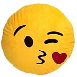 Cute Emoji Stuffed Soft Stuffed Pillow Yellow Smiley Round Emoticon Plush Toy 11