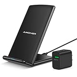 Amoner Wireless Charger, Qi-Certified 10W Wireless Charging Stand with 18W QC 3.0 Adapter Compatible with Galaxy S10/S9/S9+/S8/S8+, iPhone 11/11 Pro/11 Pro Max/Xs Max/Xs/XR/X/8/8Plus