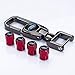 HEY KAULOR 5 Pcs Metal Car Wheel Tire Valve Stem Caps for Ford Explorer F-150 F250 F350 F450 F550 Fusion Explorer Edge with Key Chain Logo Styling Decoration Accessories ...