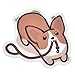 Fun Cartoon Corgi Stickers - Party Favors Scrapbooking Craft Supplies - 40 Stickers