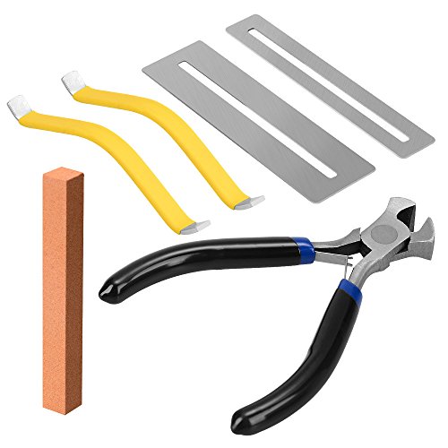 Guitar Tools for Clean and Replace Guitar Fret with Guitar String Cutter, Fingerboard Guards, Polished Tool and String Spreaders - Thumbnail 7
