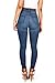 Vibrant Womens Juniors Classic High Waist Denim Skinny Jeans 9 Medium Denim