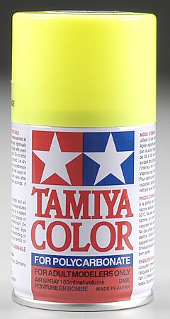 Tamiya TAM86027 PS-27 Fluorescent Yellow Spray, 100 ml