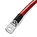 Spartan Power Red 3 Foot 4 AWG Battery Cable, Positive Only 5/16