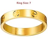 Teresa Luxury Shine Celebrity Love Gold-Plated Band Ring for Women