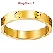 Teresa Luxury Shine Celebrity Love Gold-Plated Band Ring for Women