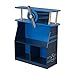 KidKraft Wooden Airplane Bookcase with Three Shelves and Spinning Propeller - Blue, Gift for Ages 3+ 29 x 10.2 x 31.8