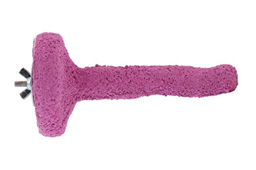 Sweet Feet and Beak Thermal-Lite Natural Patented Perch, X-Small - Pink- Perfect for Keeping Your Bird's Feet and Beaks Healthy - Thumbnail 2