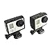 RUITAI&trade New Protective Fixed Frame Mount Housing for GoPro Hero 4 3+3 Cameras with Lens Glass Protector, GoPro Accessories Camera Frame Mount Case with Bulckle Mount + Thumbscrw + Dustproof Cap Plug