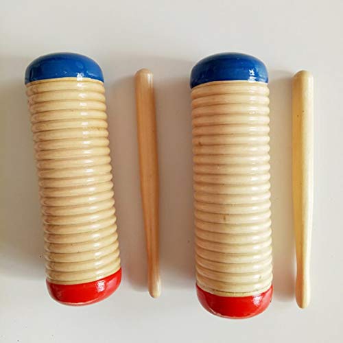 difcuyg5Ozw Wooden Guiro Shaker Cylinder Croak Frog Musical Instrument Education Kids Early Educational Toy - Thumbnail 5