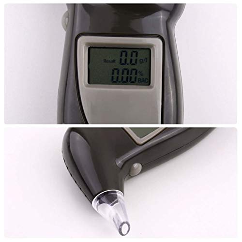 MqbY Digital Alcohol Breath Tester Breathalyzer Analyzer Detector Test Keychain with Backlight