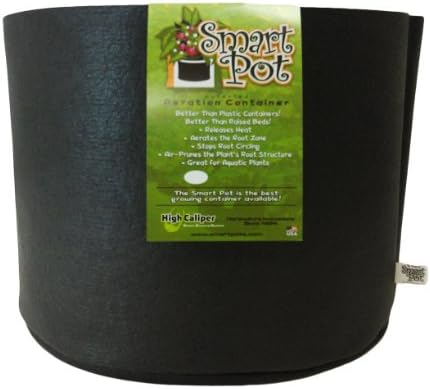 Smart Pots 10-Gallon Smart Pot Soft-Sided Container, Black