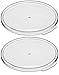 Cambro RFSCWC6135 Camwear Polycarbonate Round Covers for 6 & 8 Quart Container, Pack of 2, Clear