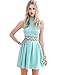 Women Summer Sleeveless Casual Evening Party Cocktail Short Mini Dress (Asian Large / US M)