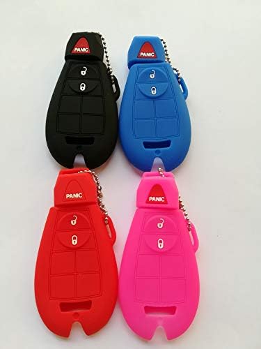 4pcs Fob Remote Key Case Cover Key Protector Jacket For Dodge Caravan Grand Caravan Durango Journey Magnum Ram Chrysler Town & Country M3N5WY793X IYZ-C01C
