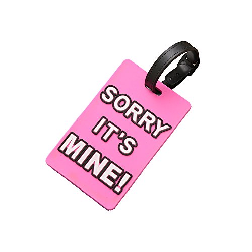 EnjoyCool Travel Luggage Tag Suitcase Tags,ID Tags Business Card Holder,PVC Set of 4