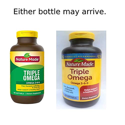Nature Made Triple Omega 3 6 9 Fish, Flaxseed, Safflower & Olive Oils