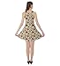 CowCow Womens Thanksgiving Dress Vintage Autumn Floral with Turkey Short Sleeve V-Neck Flare Dress, XS-5XL