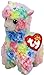 Ty Beanie Babies Llamas Lily (White) & Lola (Multi-Color) Gift Set Bundle with Bonus Matty's Toy Stop Storage Bag - 2 Pack