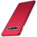 Samsung Galaxy S10 Plus Case, Almiao [Ultra-Thin] Minimalist Slim Protective Phone Case Back Cover for Samsung Galaxy S10 Plus (Smooth Red)