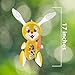 Kicko Rabbit with Carrot Inflatable - Pack of 6 17 Inch Easter Bunny Inflates - Indoor or Outdoor Decors and Party Supplies for Easter Sunday, Egg Hunting Activities, Birthday, Spring Time