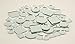 Small Mini Square & Round Craft Mirrors Assorted Sizes Mirror Mosaic Tiles 1/2-1 inch 100 Pieces