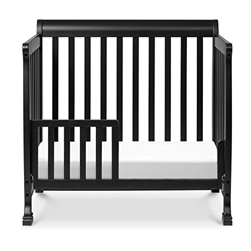 DaVinci Kalani 4in1 Convertible Mini Crib in Ebony, Greenguard Gold