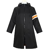 GWOKDAN Anime Cosplay Costume Black Robe Cape Cosplay Kimono Halloween Outfit