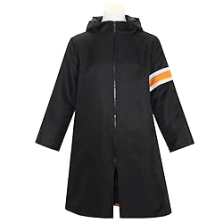 GWOKDAN Anime Cosplay Costume Black Robe Cape