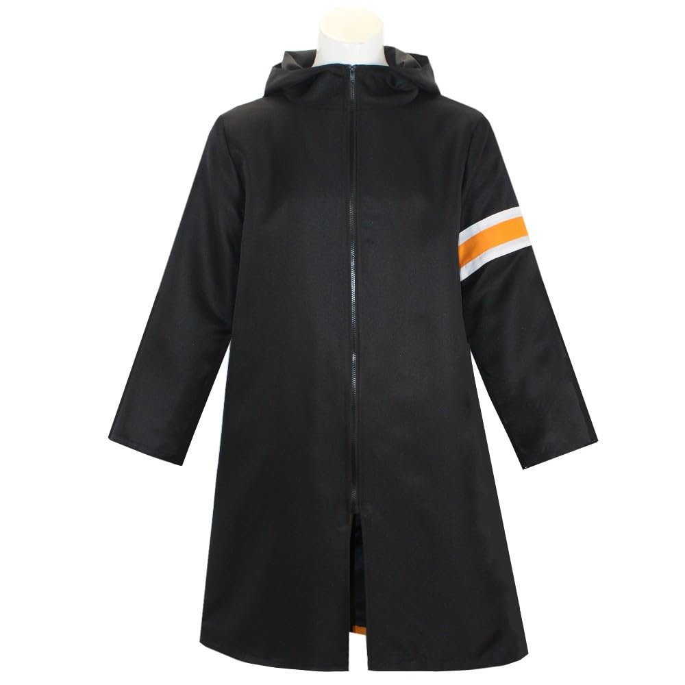 GWOKDAN Anime Cosplay Costume Black Robe Cape