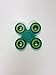Green EDC Quad Spinner Fidget toys, Fidget Hand Spinners Stress Reducer - Perfect For ADD, ADHD, Anxiety, and Autism Adult Children For Killing Time (green)