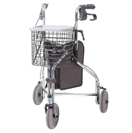 Invacare Delta - Andador de tres ruedas cromado: Amazon.es: Salud ...