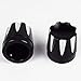 Amazicha Black Front Axle Nut Cover Cap Kit for Harley Touring VRSC Dyna