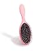 Vanity Planet Hi-Shine Dry Styling Oval Hair Brush, Thick Flexible Bristles Reduces Frizz and Static - Pink