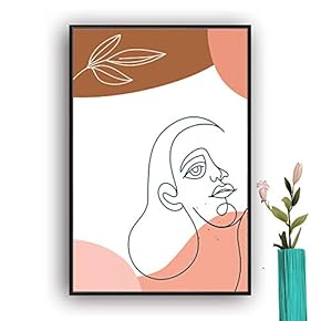 Framed Canvas Wall Art Picasso Poster Print of Woman Canvas Prints Home Artwork Decoration for Living Room,Bedroom - 16x24 inches