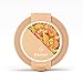 W&P Porter Plastic Bowl Lunch Container w/ Protective Non-slip Exterior, Tan 1 Liter | Lid & Snap-tight Silicone Strap | Food Storage, Bento Box, Meal Prep | BPA-Free Plastic