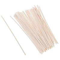 Haodeba 50pcs Natural Wood Oil Diffuser Replacement Rattan Reed Sticks Aromatherapy Diffuser Sticks, 9 inch