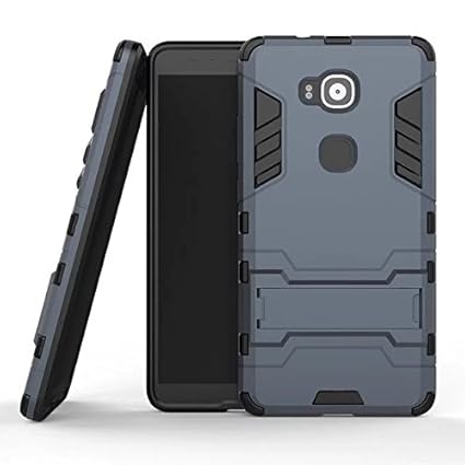 Huawei Mate 8 Hülle, MHHQ Hybrid 2in1 TPU+PC Schutzhülle Rugged Armor Case Cover Dual Layer Bumper Backcover mit Ständer für 