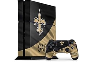 Skinit Decal Gaming Skin Compatible with PS4 Console and Controller Bundle - Officially Licensed NFL New Orleans Saints Design