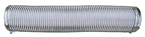Builder's Best 010131 SAF-T Readi-Pipe Flexible Semi Rigid Aluminum Dryer Vent Duct, 2 Clamps Included, 4" Diameter x 8' Length