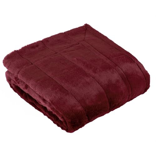 Paoletti Empress Throw (Ruby - 130x180cm)