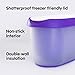 SUMO Homemade Ice Cream Containers - Dishwasher Safe Tub. 1.5 Quart (1-Pack, Purple)