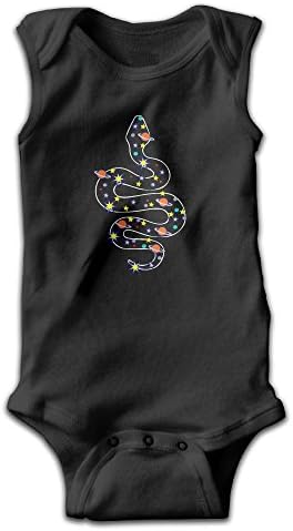 Space Snake Unisex Baby 100% Cotton Lightweight Sleeveless Bodysuits Onesies 12 Months