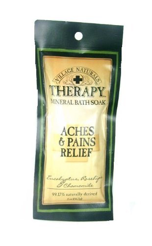 Village Naturals Stress & Tension Relief Mineral Bath Soak, Juniper, Orange, 2oz, 2 Oz