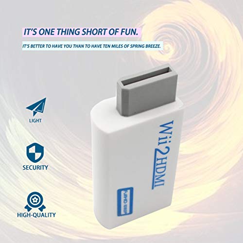 Dalkeyie for Wii to HDMI Converter Transformed for Wii to HD-TV/HD-Projector 720p/1080P