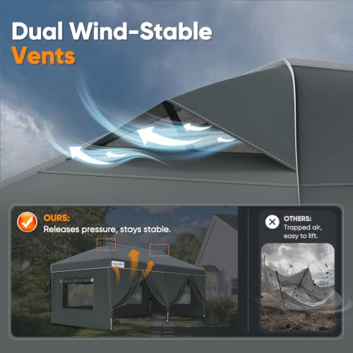 Quictent 10x20FT Easy Pop Up Canopy Tent Review: Commercial-Grade Enclosed Shelter image 26