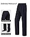 SWISSWELL Mens Rain Jacket & Trouser Suit Black, Black-Suit, Size X-Large